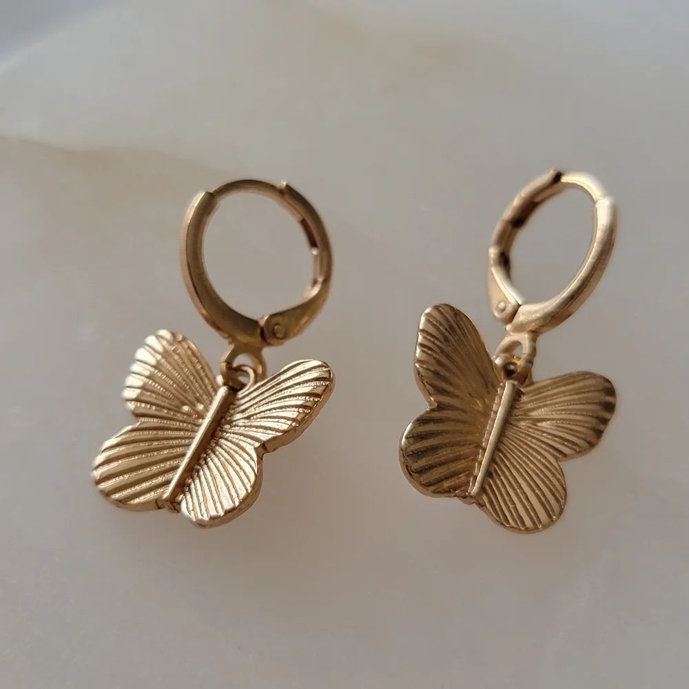 Butterfly Charm Earrings